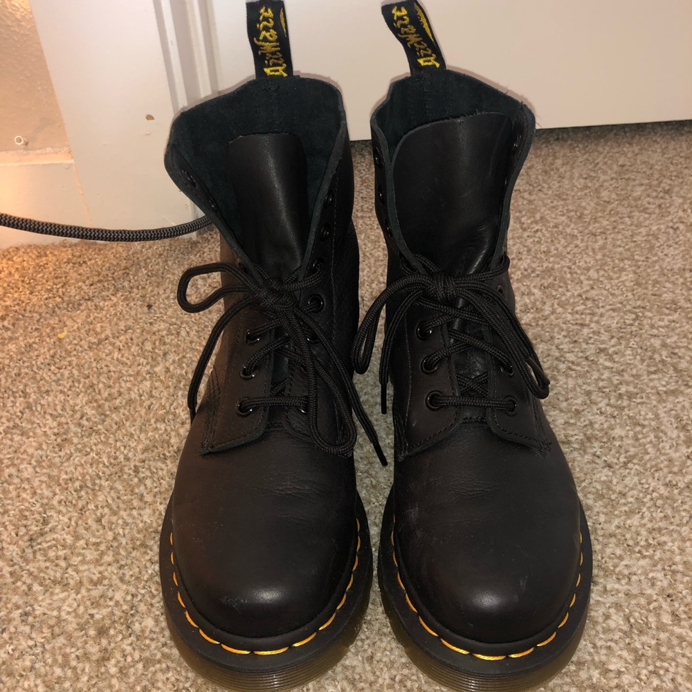 Dr Martins Leather Boots Worn Twice